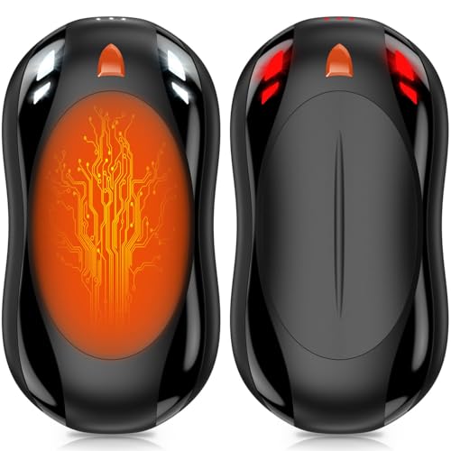 Cbroer 2 Pack Hand Warmers Rechargeable, 6000mAh AI Smart Chips Hand Warmers, Long Lasting Portable Heater for Christmas X...
