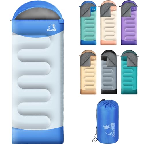 Xelaro Sleeping Bags for Adults Kids - 3 Season Cold&Warm Weather Waterproof Camping Sleeping Bags - Lightweight Sleeping ...