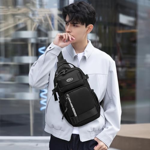 Tactical Crossbody Bag for Men Convenient Outdoor Shoulder Bag Large Capacity Crossbody Bags Leisure Backpack