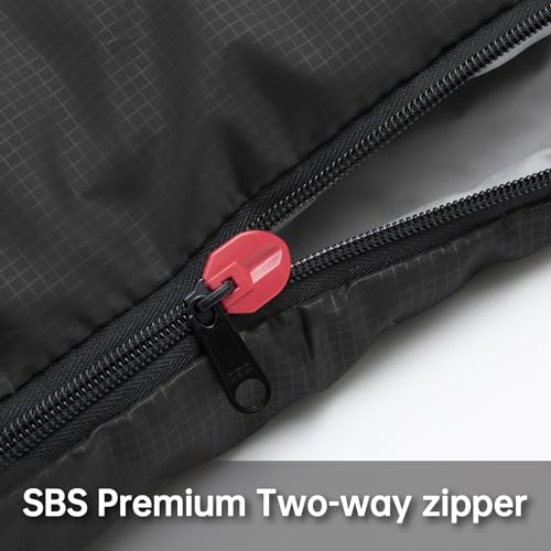 BISINNA 0 Degree Winter Sleeping Bags(480GSM) for Adults-Cold Weather Camping Sleeping Bag-Comfortable Warm Portable Sleep...