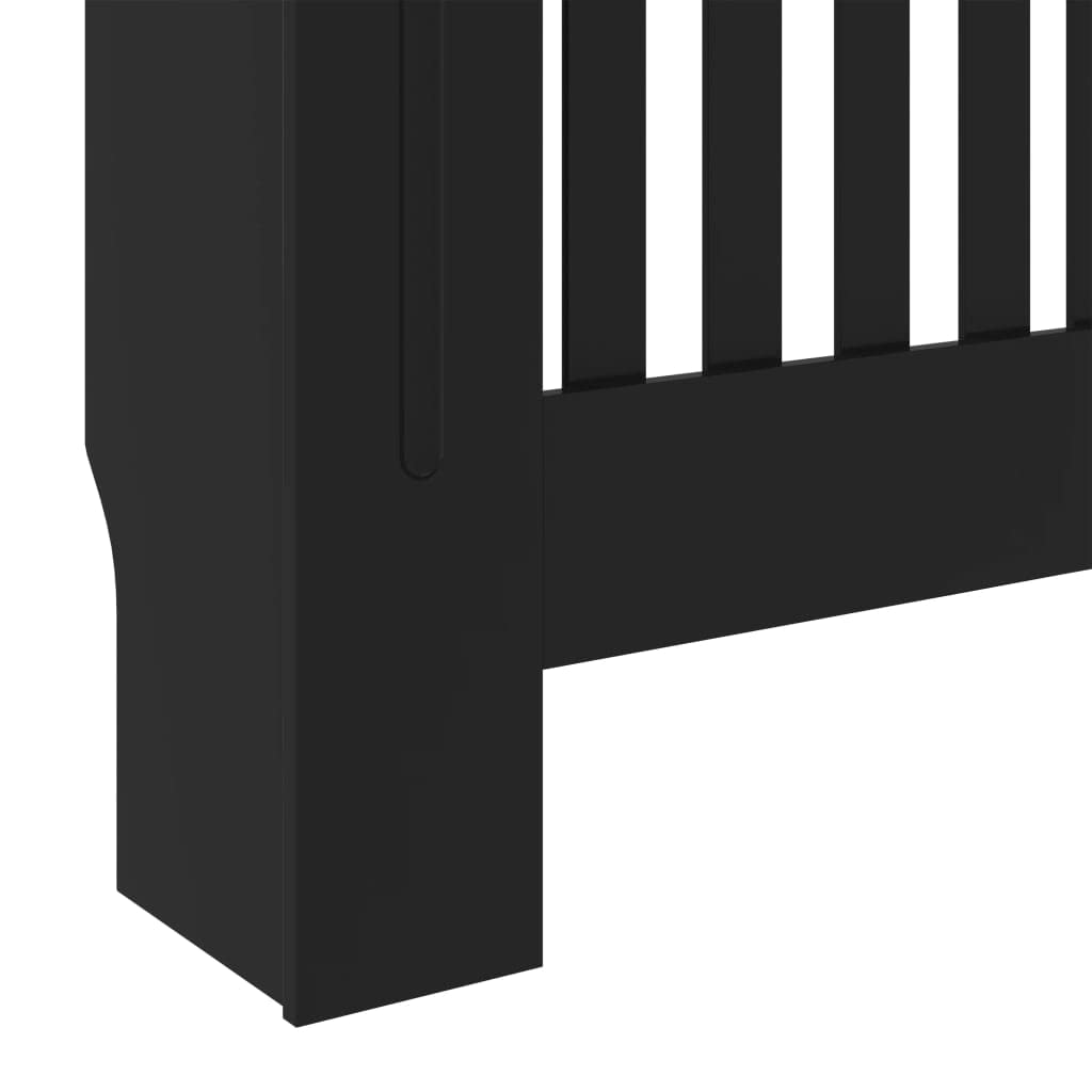 GOLINPEILO Black Radiator Cover MDF Heating Radiator Cabinet Living Room Furniture Decor, 30.7" x 7.5" x 32.1", Vertical Design