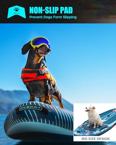 MYBOAT 11'6"×34"×6" Extra Wide Inflatable Paddle Board, Stand Up Paddle Board for Fishing, Sup Board with 3 Removable Fin...
