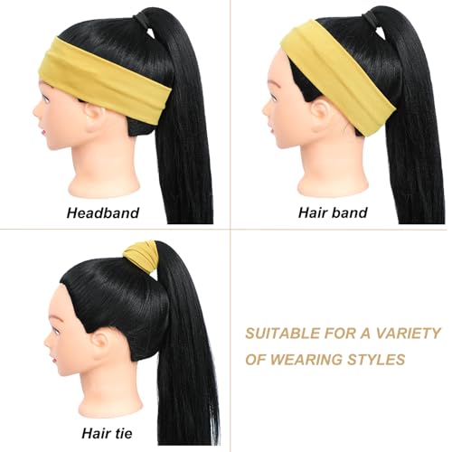 9Pcs Headbands for women Non Slip Headband, Soft Elastic Hair Bands for Women's Hair, Fashion Cotton Cloth Stretchy Sweat ...