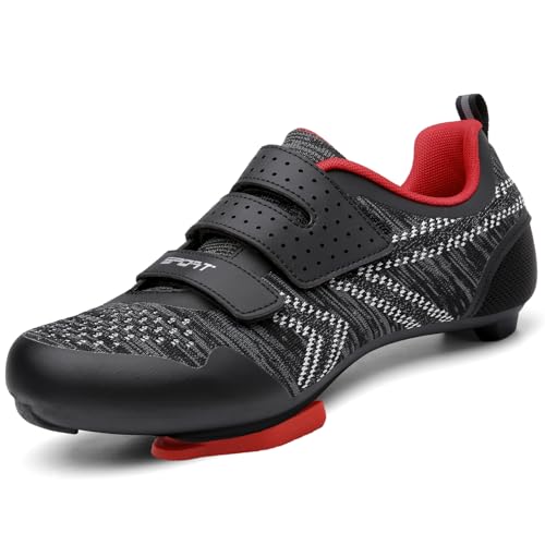Unisex Cycling Shoes Compatible with Peloton Indoor Riding Road Bicycle with Delta Cleats Outdoor Pedal Bike Shoes