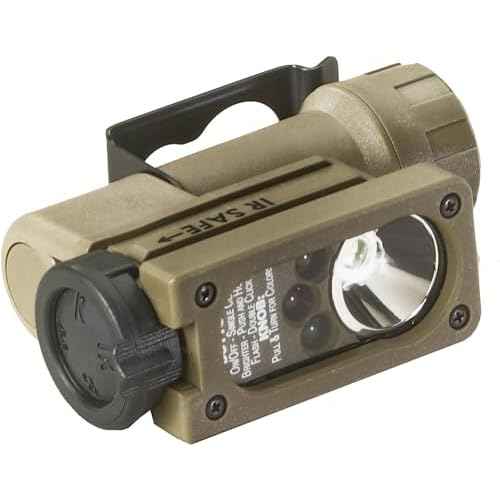 Streamlight 14104 Sidewinder Compact 55-Lumens Hands Free Military Flashlight with Lithium Battery in Clamshell, Coyote