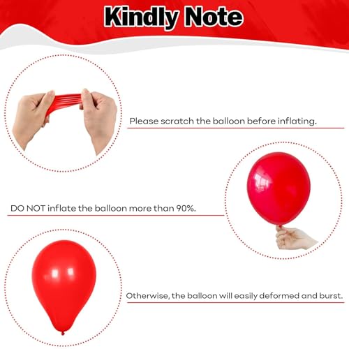 Red Pink Balloons 60 Pcs 12 Inch Fuchsia Hot Pink Rose Red Balloon Neon Pink Magenta Strawberry Berry Helium Balloons for ...