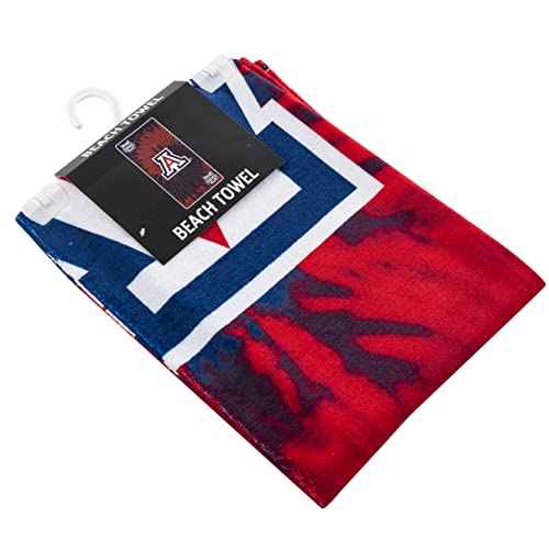 Northwest NCAA Arizona Wildcats Unisex-Adult Beach Towel, 30" x 60", Psychedelic