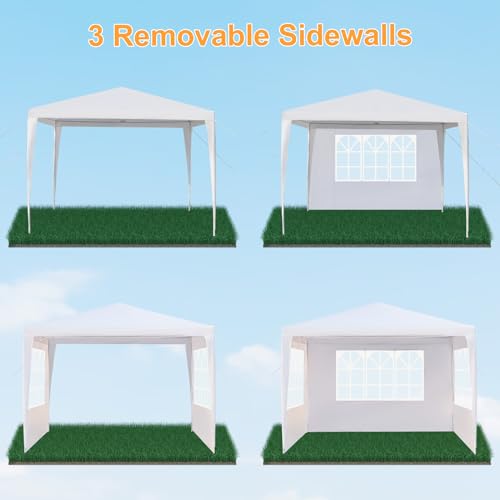 Outvita Outdoor Party Tent, Patio Canopy Tent Gazebo with Removable Sidewalls Instant Event Tent for Cater Events Wedding ...
