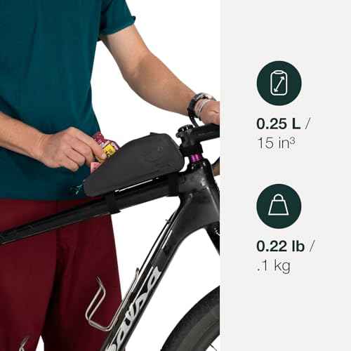 Osprey Escapist On-Bike Top Tube Bag, Black