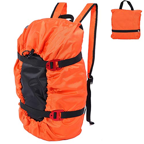 Rock Climbing Rope Bag portable Foldable climbing bag with Large Rope Tarp and Adjustable Shoulder Straps Waterproof Large...