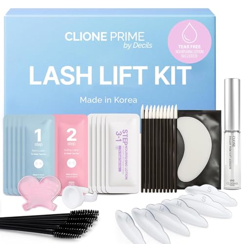 Korean Lash Lift Kit - 5 Sets At Home Eyelash Perm Kit with Upgraded Glue, Eyelash Lift Kit, DIY Lash Perm Easy for Beginn...