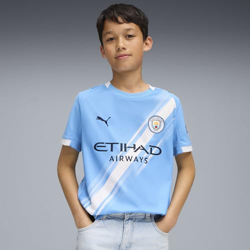 Manchester City FC Kids 2025/26 Home Soccer Jersey - Team Light Blue