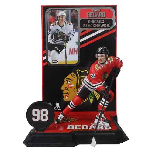 McFarlane Toys - Connor Bedard (Chicago Blackhawks), NHL Posed, 7in Figure