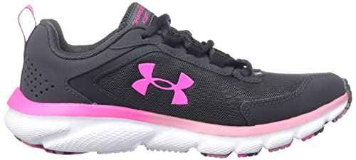 Under Armour Charged Assert 9 Jet Gray/Pink Elixir/Rebel Pink 10 B (M)
