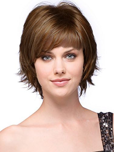 Noriko Sky Synthetic Wig by Rene of Paris and Wig Lift Comb - Toasted Brown - Bundle 2 Items