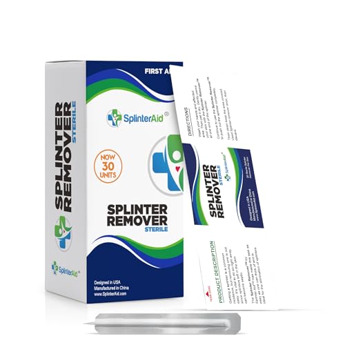 Painless Splinter Removal Kit (30-Pack) | Pull Out Splinters Fast & Easy | Compact First Aid for Home, Travel & Camping | ...