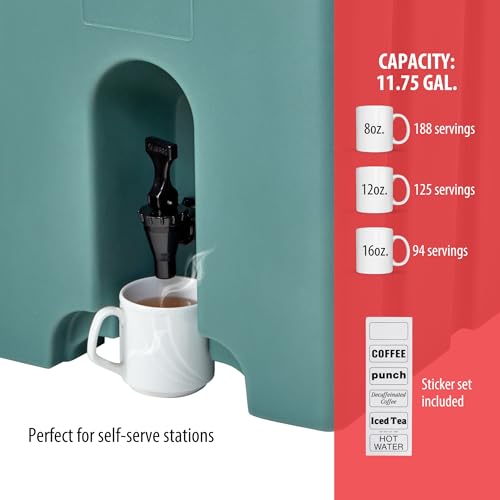 Cambro (1000LCD401) 11.75 gal Camtainer® Beverage Dispenser