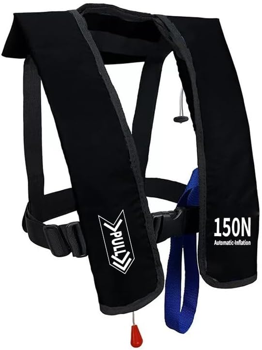 Automatic Inflatable Life Jacket | Low Profile PFD for Adults | Compact Design Self Inflating Life Vest | Supports up to 3...