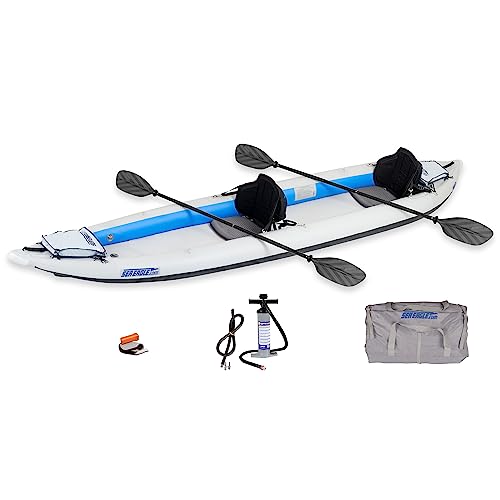 Sea Eagle 465FT FastTrack Inflatable Kayak 15'3" 1-3 Person Touring Kayak, Rigid External keel, Smoother Paddling Experien...