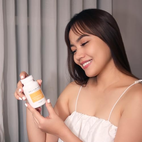 Relumins GLA Plus Glutathione Supplement – 240mg Borage Seed Oil GLA & 75mg Capsules – Hydrate, Protect & Glow from Within...