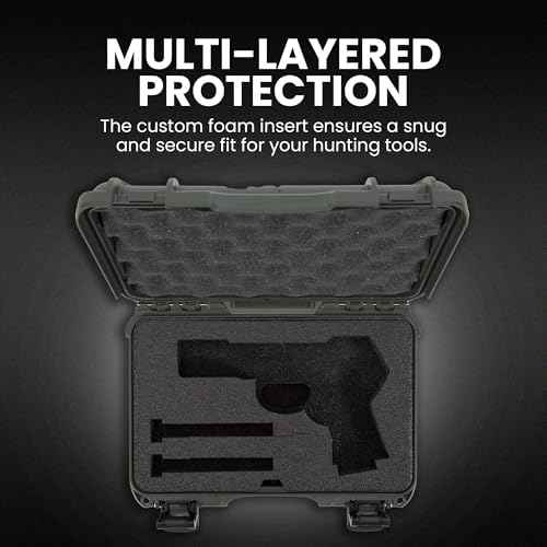 NANUK 909 Classic Hard Case with Custom Foam Insert, IP67 Waterproof & Crushproof, Rugged Construction for Ultimate Protection, Made in North America ? (12.6¡± x 9¡± x 4.4¡±)