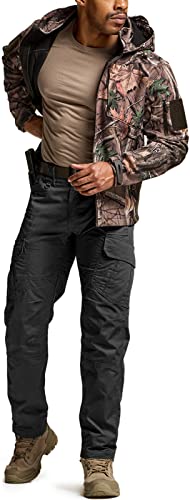 CQR Men's Tactical Pants, Water Resistant Ripstop Cargo Pants, Lightweight EDC Work Hiking Pants, Outdoor Apparel