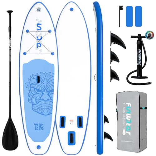 FunWater Inflatable Ultra-Light Stand Up Paddle Board for All Skill Levels with Premium SUP Paddleboard Accessories,Non-Sl...