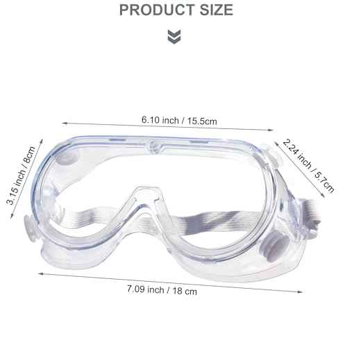 Safety Goggles Glasses Fit Over Eyeglasses Chemical Protective Splash Protection Eye Goggle For Science Eyewear