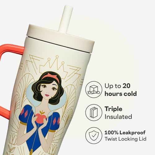 Corkcicle Cruiser - Insulated Tumbler with Handle - Keeps Drinks Cold 20 Hours - Spill-Proof Dual Lid - Triple-Insulated -...
