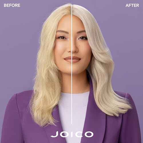 Joico Color Balance Purple Conditioner | For Cool Blonde or Gray Hair | Eliminate Brassy Yellow Tones | Boost Color Vibrancy & Shine | UV Protection | With Rosehip Oil & Green Tea Extract