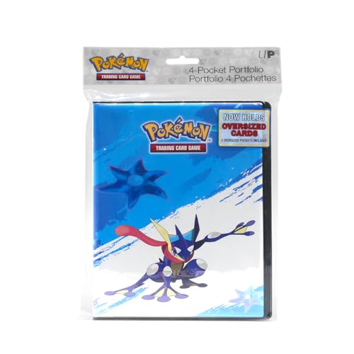 Ultra PRO - Greninja 4-Pocket Portfolio for Pok?mon, Trading Gaming Card Organizer Accessory Storage