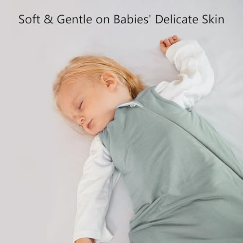 BubblePanda Rayon Made from Bamboo Sleep Sack 2t-3t 1.0 Tog Soft Toddler Sleeping Sack 24-36 Months for Babies 2-Way Zippe...