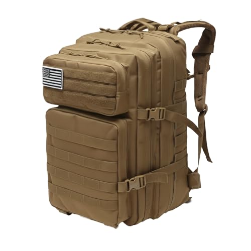 Fortune Edge Military Tactical Backpack for Men and Women Molle 45L Large Army 3 Days Assault Pack Bug Out Bag Water Resis...