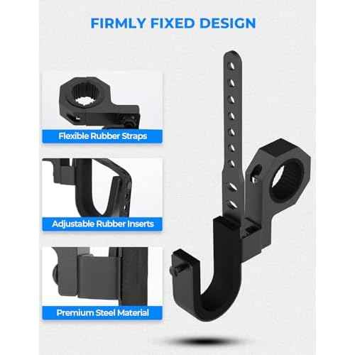 KEMIMOTO UTV Hunting Tool Holder Rack, Roll Bar UTV Tool Holder Shovel Mount Bow Rack Fits 1.75¡±- 2¡± Roll Bars