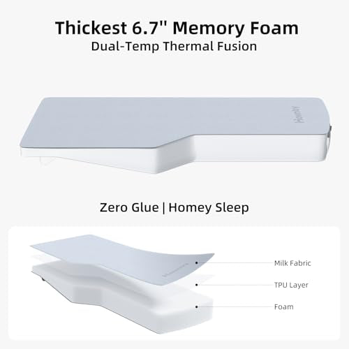 Havnby Tesla Model Y Solo Mattress, Wedge Design & 6.7-Inch Solid Foam for Flat Car Bed, Portable Camping Mattress w/Buil...