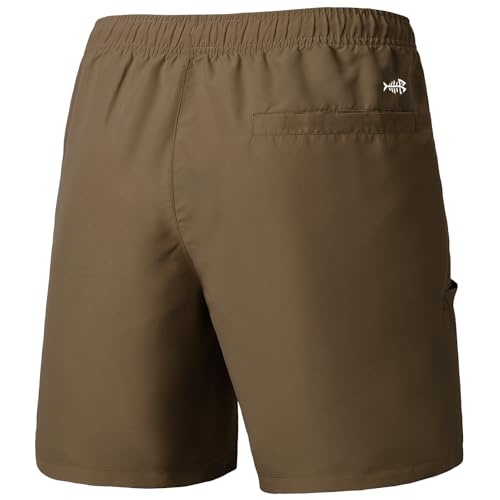 BASSDASH Men's 8''Fishing Water Shorts Quick Dry UPF 50+ Lightweight Cargo Hiking Kayaking Casual Bottom