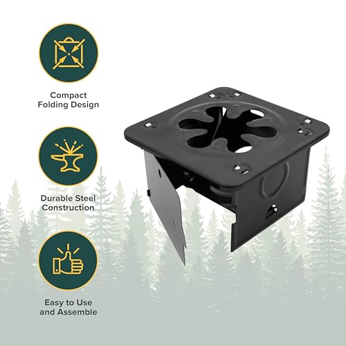 Coghlan’s Portable Folding Camp Stove – Compact, Lightweight Steel Cooking Stove for Camping, Backpacking, Hiking, or Emer...