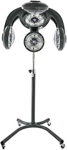 OMWAH Standing Hair Dryer Salon Professional Accelerator Color Processor Rolling Base Spa Professional