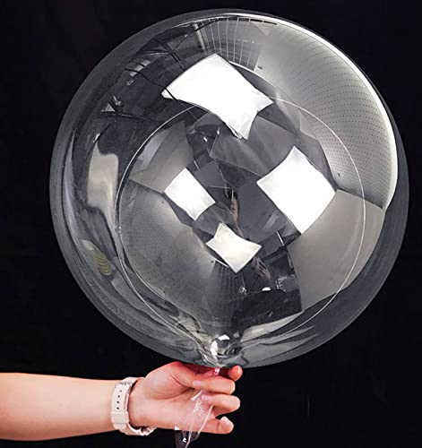 20 Inch Bobo Balloons Bubble Balloons, 10 Pcs Clear Bobo Balloon, Large Transparent Bubble Balloon for Christmas Wedding B...