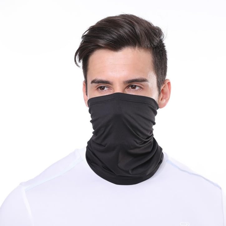 Neck Gaiter Ice Silk Cycling Mask Summer Neck Sunscreen Scarf Hiking Headscarf for Men Women Outdoor Sports Riding