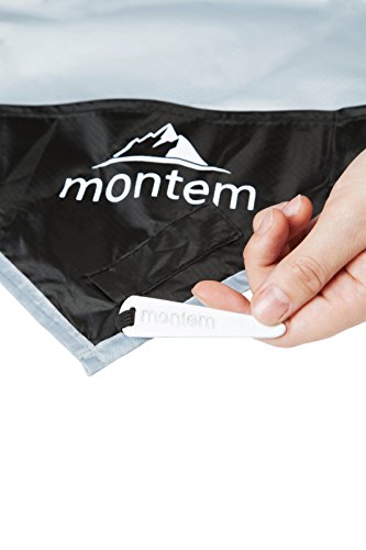Montem Premium Pocket Blanket/Compact Picnic, Beach, Outdoor, Camping Blanket Made from Premium Soft and Lightweight Water...