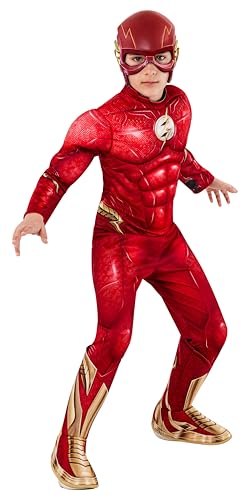 Rubie's Boy's DC: The Flash Movie Deluxe Costume Jumpsuit and Mask