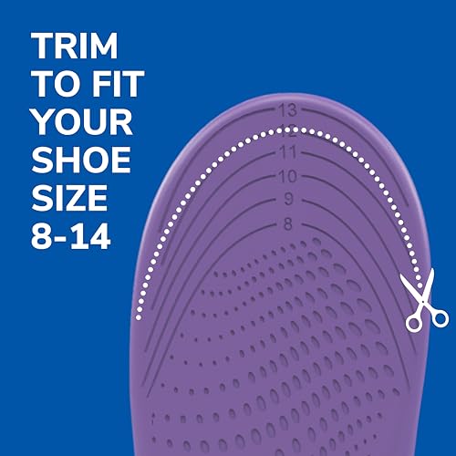 Dr. Scholl's Walk Longer Insoles - Comfortable Plush Foam Cushioning Inserts for Walking, Hiking, and Standing on Feet Al...