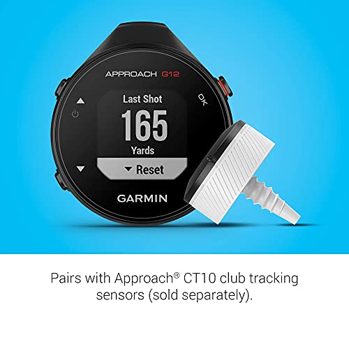 Garmin Approach G12 (Renewed), Clip-on Golf GPS Rangefinder, 42k+ Preloaded Courses, 010-02555-00