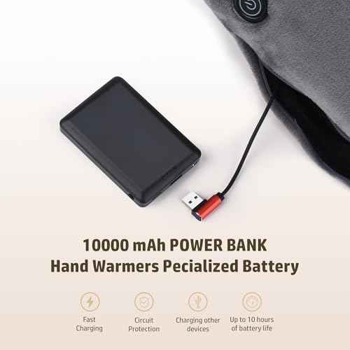 Hand Warmers Rechargeable: Reusable Electric Heated Gloves - Portable Heating Pouch - Relief Hand Heater for Arthritis - for Hunting Football Camping Golf Xmas Gifts