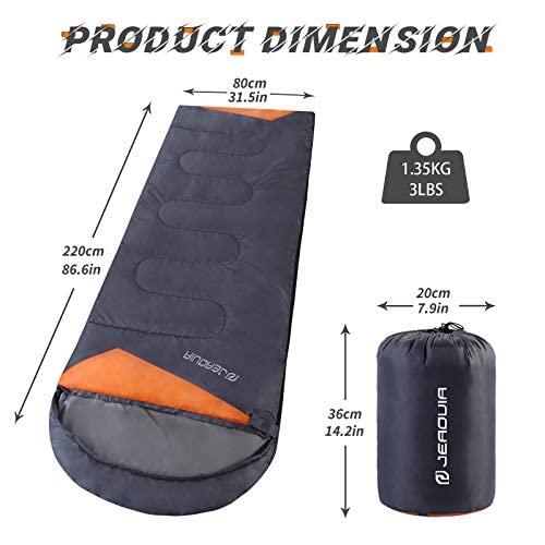 Sleeping Bags for Adults Backpacking - Ultralight Lightweight & Waterproof Sleeping Bags for Womens Mens Youth for Warm Ca...