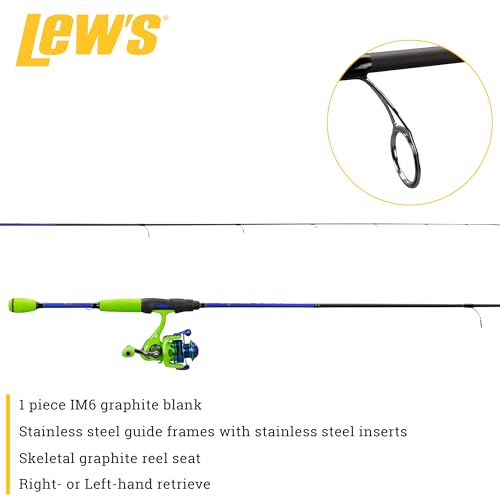 Lew's Wally Marshall Speed Shooter 100 6' Med Light Spinning Combo IM6, One Size, Multi