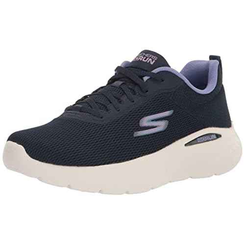 Skechers Women's GO Run LITE-Quick Stride Sneaker, Navy/Lavender, 9
