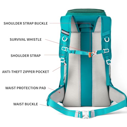 PARAPOGEE 50L Hiking Backpack, Lightweight Hiking Daypack with Waterproof Rain Cover, Outdoor Travel Backpack for Climbing...