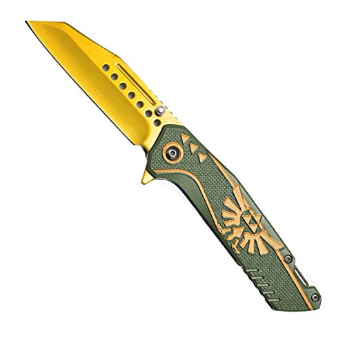 KCCEDGE BEST CUTLERY SOURCE Pocket Knife Camping Accessories Survival Kit 8" Folding Knife 3cr13 Stainless Steel Blade Tac...